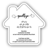Dua bordje - Huisje goodbye